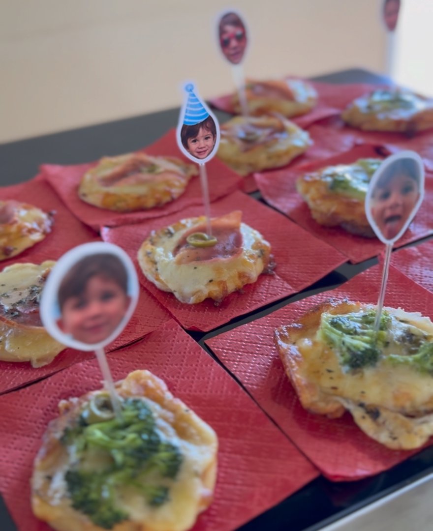 Mini pizzas personalizadas
